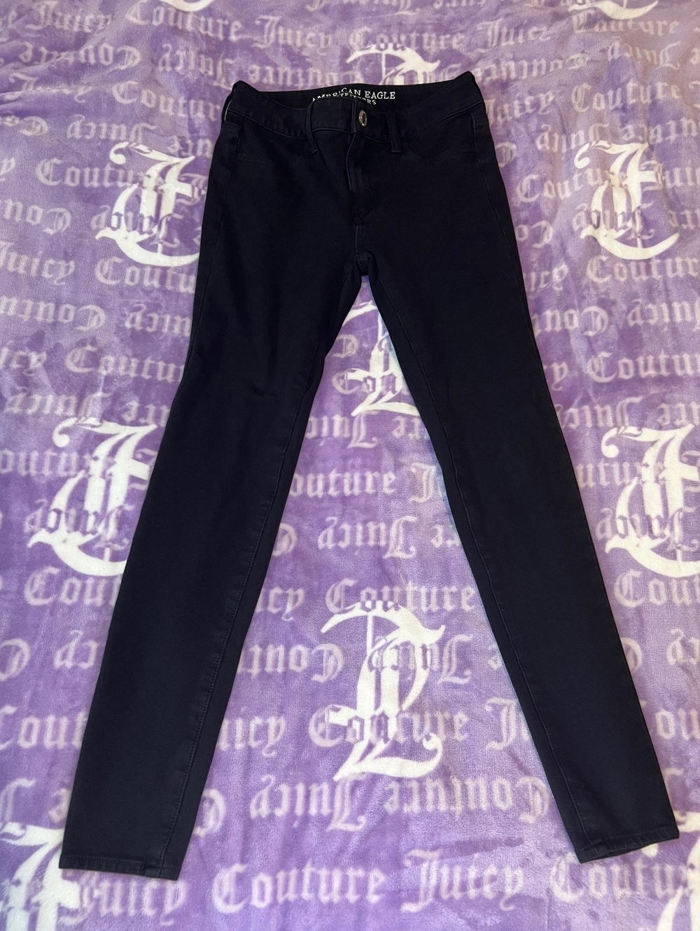 American Eagle Black Super Stretch Jeggings Size 2 Regular